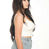JBEXTENSION GENERATION FIVE 28 Inches Tea Black Darkest Brown Curly Wig FABIONA