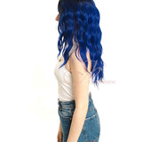 JBEXTENION 24 Inches Ombre Blue Body Wave Frontlace Glueless Wig LENA