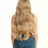 JBEXTENSION Peluca con malla frontal rubia con onda de raíz oscura de 26 pulgadas. Peluca frontal de encaje transparente prearrancada 6*14 HD JOSIE