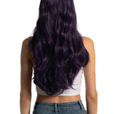 JBEXTENSION 26 Inches Dark Purple Color Long Curly Frontlace Glueless Wig VIOLET S
