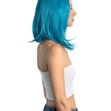 JBEXTENSION 15 Inches Blue Straight Side Part Frontlace Wig HEATHER