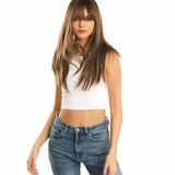 JBEXTENSION 22 Inches Dark Brown With Blonde Highlight Straight Wig ISABEL