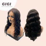 360HD LACE onda profunda suelta 18 pulgadas peluca de cabello humano 150% densidad GIGI sin cola freeparting