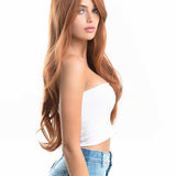 Rachel's Pick- 26 Inches Curly Copper Fashion Wig With Bangs CICILIA