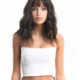 JBEXTENSION 14 Inches Short Wave Black With Brown Highlight Wig AMY