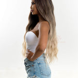 JBEXTENSION 30 Inches Long Body Wave Mix Dark Blonde Wig DIVA