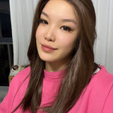 JBEXTENSION 18 Inches Brown Pre-Cut Snowflake Lace Frontlace Glueless Wig KHLOE LONG BROWN【PERMATEASE】【BENDY EAR TABS】