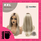 JBEXTENSION 22 Inches Bali Blonde Pre-Cut Snowflake Lace Frontlace Glueless Wig KEL BALI BLONDE【PERMATEASE】【BENDY EAR TABS】- M/L