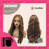 JBEXTENSION 24 Inches Caramel Wave Pre-Cut Snowflake Lace Frontlace Glueless Wig DENISE CARAMEL【PERMATEASE】【BENDY EAR TABS】- M/L