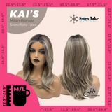 JBEXTENSION 18 Inches Milan Blonde Pre-Cut Snowflake Lace Frontlace Glueless Wig KAI'S MILAN BLONDE【PERMATEASE】【BENDY EAR TABS】- M/L