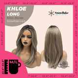 JBEXTENSION 18 Inches Milan Blonde Pre-Cut Snowflake Lace Frontlace Glueless Wig KHLOE LONG MILAN BLONDE【PERMATEASE】【BENDY EAR TABS】- M/L