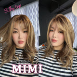 JBEXTENSION 16 Inches Scalpiana 3.5X4 Hard Silky Top Natural Scalp Effect Hazelnut Body Wave Wig With Bangs Wig MIMI SILKY TOP HAZELNUT