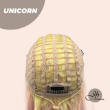 JBEXTENSION 26 Inches Curly Rainbow Color with Tinsel Halloween Style Headband Wig UNICORN