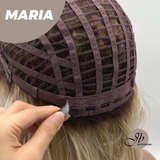 JBEXTENSION 12 Inches Short Blonde Women Fashion Full Machine Wig MARIA【PLUS PERMATEASE】【BENDY EAR TABS】