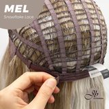 JBEXTENSION 20 Inches Ash Blonde Curly Pre-Cut Snowflake Lace Frontlace Glueless Wig MEL【PERMATEASE】【BENDY EAR TABS】