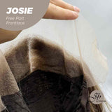 JBEXTENSION Peluca con malla frontal rubia con onda de raíz oscura de 26 pulgadas. Peluca frontal de encaje transparente prearrancada 6*14 HD JOSIE
