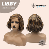JBEXTENSION 11 Inches Wave Caramel Pre-Cut Side Part Snowflake Lace Frontlace Glueless Wig LIBBY【BENDY EAR TABS】