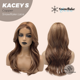 JBEXTENSION 20 Inches Copper Pre-Cut Snowflake Lace Frontlace Glueless Wig KACEY S COPPER【PERMATEASE】【BENDY EAR TABS】- M/L