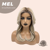 JBEXTENSION 20 Inches Ash Blonde Curly Pre-Cut Snowflake Lace Frontlace Glueless Wig MEL【PERMATEASE】【BENDY EAR TABS】