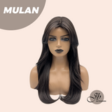 JBEXTENSION 24 Inches Midnight Brown( Black/Brown) Curly Wig MULAN