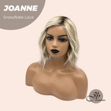 JBEXTENSION 11 Inches Blonde Pre-Cut Side Part Snowflake Lace Frontlace Glueless Wig JOANNE【BENDY EAR TABS】