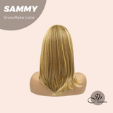 JBEXTENSION 15 Inches Honey Blonde Pre-Cut Snowflake Lace Frontlace Glueless Wig SAMMY【PERMATEASE】【BENDY EAR TABS】