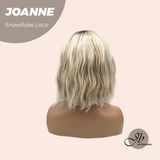 JBEXTENSION 11 Inches Blonde Pre-Cut Side Part Snowflake Lace Frontlace Glueless Wig JOANNE【BENDY EAR TABS】