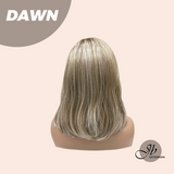 JBEXTENSION 14 Inches Ash Grey Women Fashion Full Machine Wig DAWN【PLUS PERMATEASE】【BENDY EAR TABS】
