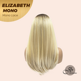 JBEXTENSION ELIZABETH MONO Monofilament Handmade Wig 6X5 Full Monofilament Hand Tied Top Wig 20 Inches Sandy Blonde Mono Lace Wig With Anti-slip Silicone Strips Glueless Wig ELIZABETH MONO【BENDY EAR TABS】