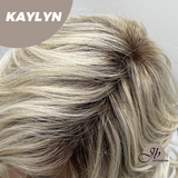 JBEXTENSION 15 Inches Blonde Curly Women Fashion Full Machine Wig KAYLYN【PLUS PERMATEASE】【BENDY EAR TABS】