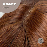JBEXTENSION 24 Inches Copper Body Wave With Bangs Wig KIMMY COPPER