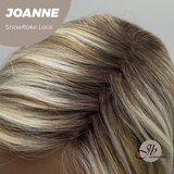 JBEXTENSION 11 Inches Blonde Pre-Cut Side Part Snowflake Lace Frontlace Glueless Wig JOANNE【BENDY EAR TABS】