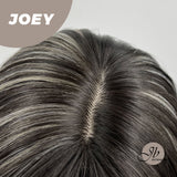 JBEXTENSION 20 Inches Wolf Cut Black With Pink Silver Highlight Wig JOEY