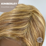 JBEXTENSION 14 Inches Honey Blonde Pre-Cut Snowflake Lace Frontlace Glueless Wig KIMBERLEY【PERMATEASE】【BENDY EAR TABS】