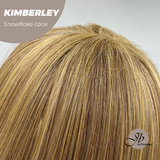 JBEXTENSION 14 Inches Honey Blonde Pre-Cut Snowflake Lace Frontlace Glueless Wig KIMBERLEY【PERMATEASE】【BENDY EAR TABS】