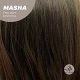 JBEXTENSION 26 Inches Ombre Brown Wave Lace Front Wig.Pre Plucked 6*14 HD Transparent Lace Frontal Glueless Wig MASHA