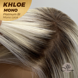 JBEXTENSION KHLOE MONO Monofilament Handmade Wig 6X5 Full Monofilament Hand Tied Top Wig 12 Inches Bob Cut Platinum Blonde Mono Lace Handmade Futura Fiber Wig With Anti-slip Silicone Strips Glueless Wig KHLOE MONO PLATINUM BLONDE【BENDY EAR TABS】