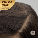 JBEXTENSION KHLOE MONO DARK BROWN Monofilament Handmade Wig 6X5 Full Monofilament Hand Tied Top Wig 12 Inches Bob Cut Dark Brown Mono Lace Handmade Futura Fiber Wig With Anti-slip Silicone Strips Glueless Wig KHLOE MONO DARK BROWN【BENDY EAR TABS】