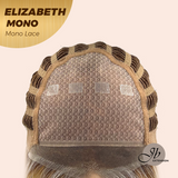 JBEXTENSION ELIZABETH MONO Monofilament Handmade Wig 6X5 Full Monofilament Hand Tied Top Wig 20 Inches Sandy Blonde Mono Lace Wig With Anti-slip Silicone Strips Glueless Wig ELIZABETH MONO【BENDY EAR TABS】