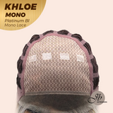 JBEXTENSION KHLOE MONO Monofilament Handmade Wig 6X5 Full Monofilament Hand Tied Top Wig 12 Inches Bob Cut Platinum Blonde Mono Lace Handmade Futura Fiber Wig With Anti-slip Silicone Strips Glueless Wig KHLOE MONO PLATINUM BLONDE【BENDY EAR TABS】