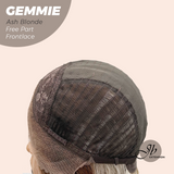 JBEXTENSION 20 Inches Ash Blonde Pre-Cut Free Part Frontlace Glueless Wig GEMMIE ASH BLONDE