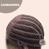 JBEXTENSION 18 Inches Ash Blonde White Wig with Bangs Women Fashion Full Machine Wig CASSANDRA【PLUS PERMATEASE】【BENDY EAR TABS】