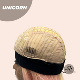 JBEXTENSION 26 Inches Curly Rainbow Color with Tinsel Halloween Style Headband Wig UNICORN