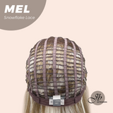 JBEXTENSION 20 Inches Ash Blonde Curly Pre-Cut Snowflake Lace Frontlace Glueless Wig MEL【PERMATEASE】【BENDY EAR TABS】