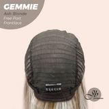 JBEXTENSION 20 Inches Ash Blonde Pre-Cut Free Part Frontlace Glueless Wig GEMMIE ASH BLONDE