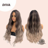 JBEXTENSION 30 Inches Long Body Wave Mix Dark Blonde Wig DIVA