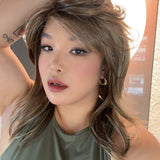 JBEXTENSION 18 Inches Hazelnut Women Fashion Full Machine Wig FRANCY HAZELNUT【PLUS PERMATEASE】【BENDY EAR TABS】