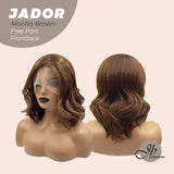 [PRE-ORDER] JBEXTENSION 10 Inches Mocha Brown Curly Lace Front Wig.Pre Plucked 13*3 HD Transparent Lace Frontal Handmade Futura Fiber Swiss Lace Synthetic Fiber Wig JADOR MOCHA BROWN