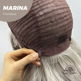 JBEXTENSION 20 Inches Silver Color Wave Pre-Cut Frontlace Glueless Wig MARINA