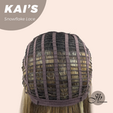 HOT OF SEASON - 18 Inches Mix Blonde Pre-Cut Snowflake Lace Frontlace Glueless Wig KAI'S【PERMATEASE】【BENDY EAR TABS】